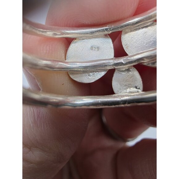 Tourmaline Pink Green Natural Stones Sterling Silver 925 Ring Womens Size 9 NEW - Picture 11 of 14